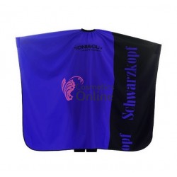 Pelerina de tuns pentru frizerie lunga PFZ015AA 140x115 002 Albastru cu Negru  - TONI&GUY